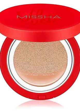 Тональный кушон с матовым финишем missha velvet finish cushion spf50+/pa+++, #23, 15 g