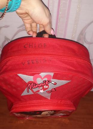 Стильний червоний рюкзак disnep з мінні маус2 фото