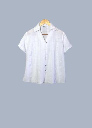 Белая блуза из вискозы uk18-20