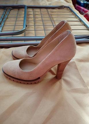 Туфли натуральный замш