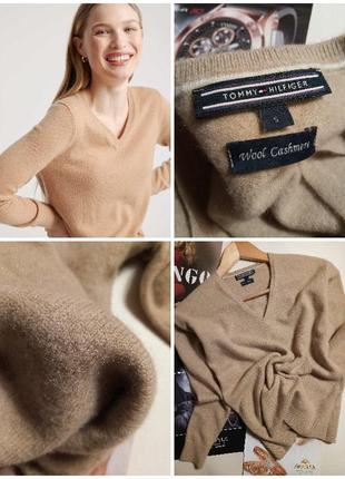 ✅ кашемировый пуловер, свитер, шерстяной джемпер tommy hilfiger шерсть кашемир