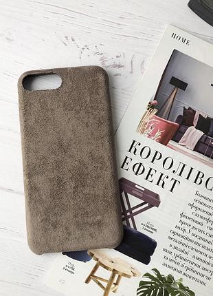 Чехол на айфон 8+, apple,  на iphone, чохол на 8 плюс, plus, бархат, под замшу
