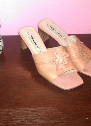 Шльопки tamaris!!шкіра!! 39 р!!