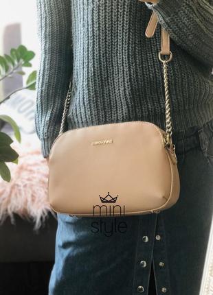 Сумка на длинной ручке cross-body сумочка трендовая и стильная кроссбоди david jones7 фото