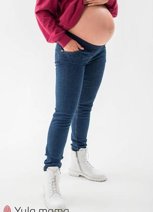 Базовые джинсы для беременных облегающего фасона3 фото