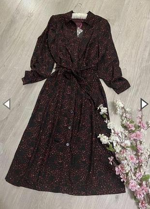 Дуже гарне плаття-халат з поясом, плаття з ґудзиками,