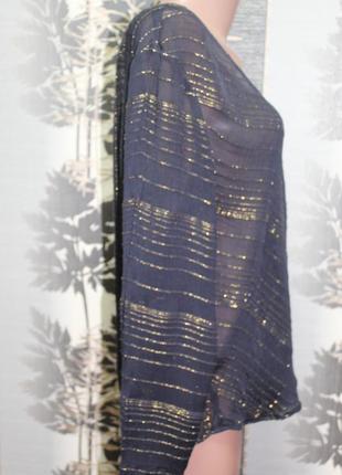Легкая блузка с люриксом new look в идеальном состоянии 2xl3 фото