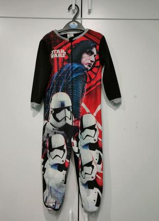 Star wars флисовый комбинезон, флисовая пижама, слип, человечек1 фото