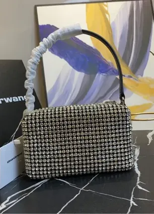 Сумка  alexander wang камни стразы💎2 фото