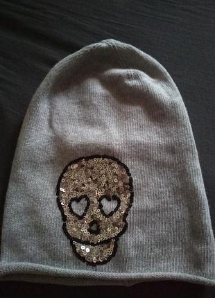 Шапка, в составе шерсть и кашемир