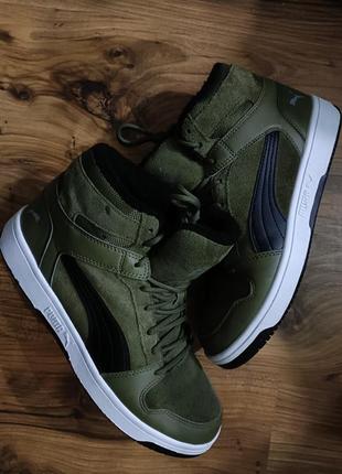 Черевики зимовi оригiнал високi хайтопи puma rebound layup military multicam uk9, 43 розмiру (made in chine)2 фото