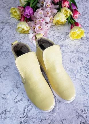 Классические лаковые кожаные лоферы ankle slip в наличии и под отшив деми / зима💙💛🏆5 фото