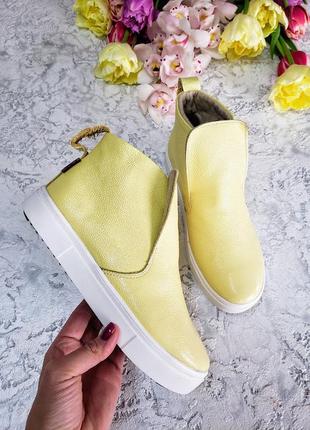 Классические лаковые кожаные лоферы ankle slip в наличии и под отшив деми / зима💙💛🏆6 фото