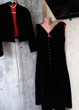 #акция 1+1=3 #винтажный бархатный костюм #платье и болеро #ручная работа #7 фото