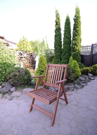 Крісло дерев'яне з підлокітниками transformer