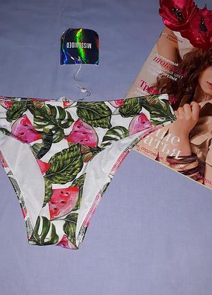 Низ от купальника женские плавки размер 44 / 10 бикини арбузы принт новые