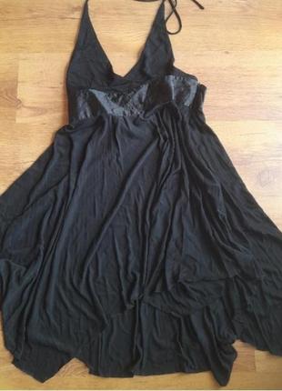 Платье марки rise, р. m_l. винтаж с открытой спинкой и юбкой плиссе.1 фото