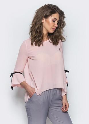 Стильна блузка з креп-шифону2 фото
