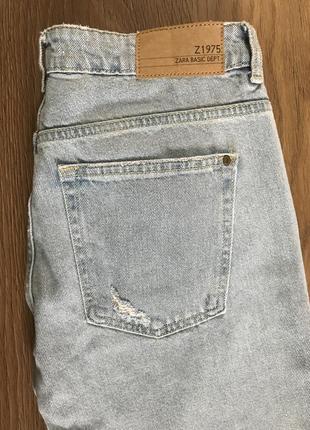 Стильные джинсы zara с лампасами4 фото