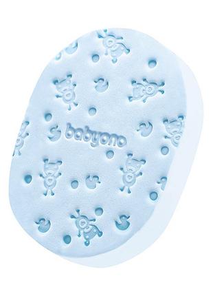 Мочалка для купания младенцев babyono, blue1 фото