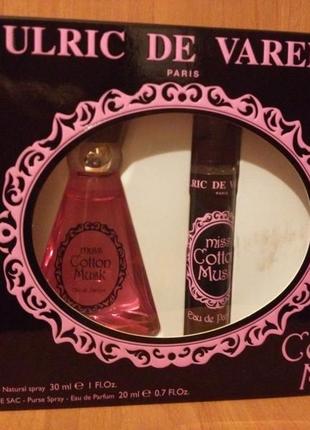 Парфюмерный набор miss cotton musk ulric de varens