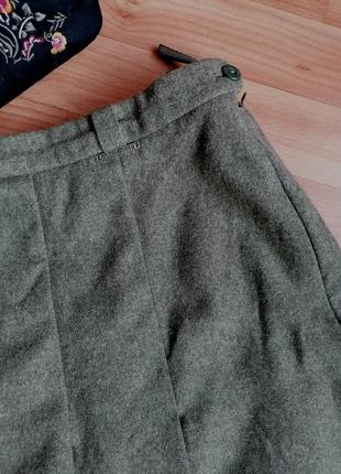💚шерстяная винтажная юбка миди в стиле celine 💚юбка в складку в стиле том браун7 фото