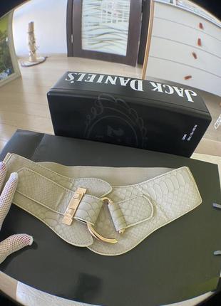 Пояс ремень бежевый