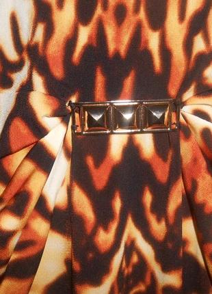 Ошатне леопардове плаття з довгим рукавом від jennifer lopez розмір s нове5 фото