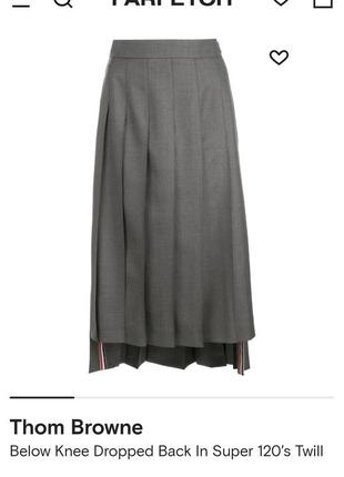 💚шерстяная винтажная юбка миди в стиле celine 💚юбка в складку в стиле том браун9 фото