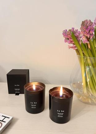 Парфюмированные свечи из черного соевого воска “to be”