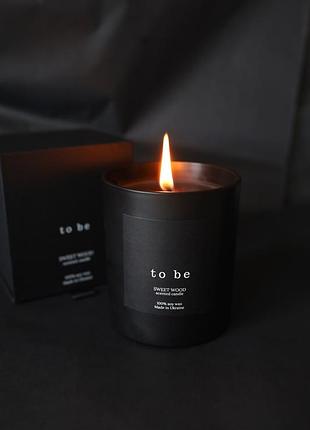 Парфюмированные свечи из черного соевого воска “to be”