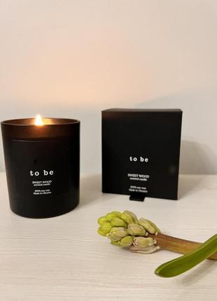 Парфюмированные свечи из черного соевого воска “to be”