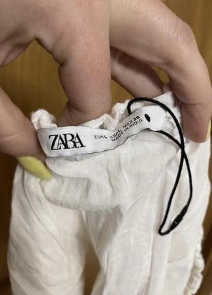 Шикарная светлая тонкая хлопковая короткая  юбка на резинке 50/56 р от zara5 фото