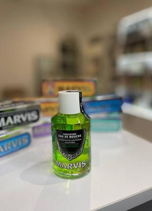 Ополіскувач-концентрат для порожнини рота "м'ята" marvis concentrated spearmint mouthwash 120мл