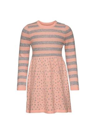 Теплое вязаное платье девочке lupilu