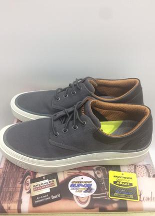 Оригинал мужские кеды из европы skechers 43 размер-28 см. по стельке