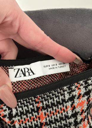 Сукня zara плаття в клітинку5 фото