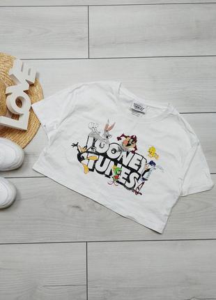 Футболка кроп looney tunes для дівчинки