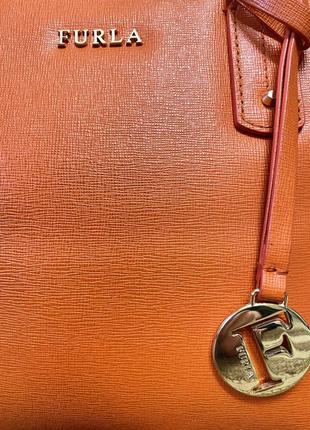 Furla daisy tote mini bag orange6 фото