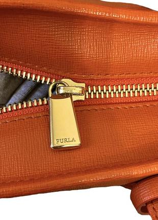 Furla daisy tote mini bag orange7 фото