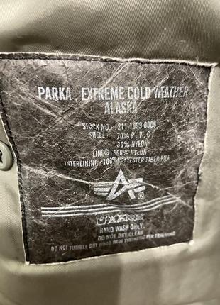 Парка alpha industries n3b extreme cold weather бомбер8 фото