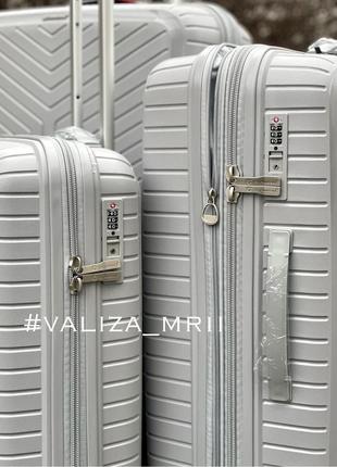 Дорожный чемодан полипропилен франция серый3 фото