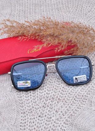 Фирменные солнцезащитные очки хамелеон havvs polarized hv68007 фотохромные2 фото