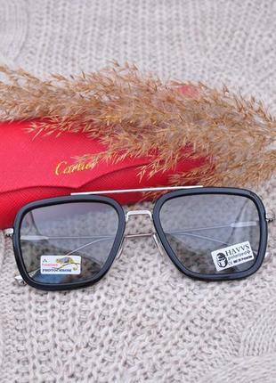 Фирменные солнцезащитные очки хамелеон havvs polarized hv68007 фотохромные5 фото