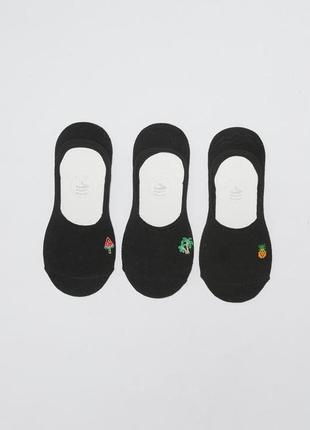 36 - 38 р новий фірмовий жіночий набір невидимі шкарпетки слідочки 3 пари з силіконом lc waikiki1 фото