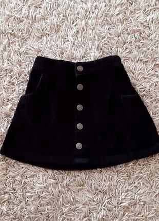Вільветова спідничка, юбка hema 110 розміру.3 фото