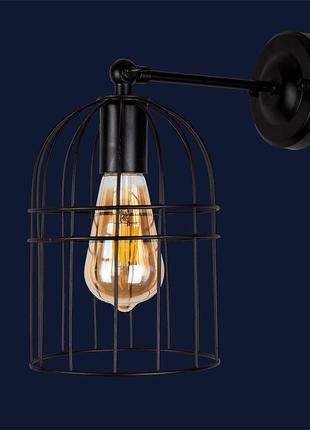 Бра в стиле лофт 756wpr106f-1 bk