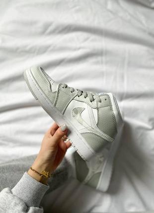 Кроссовки nike air jordan 1 mid grey camo3 фото