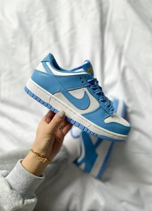 Кросівки nike dunk 1 low white blue