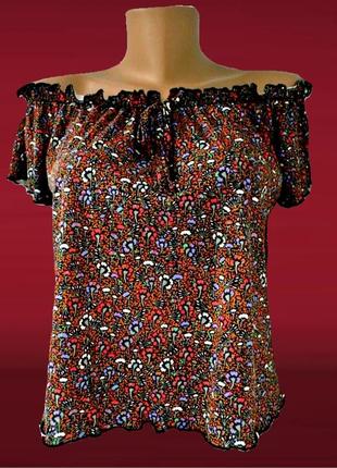 Нова укорочена блузка primark з відкритими плечима. розмір uk10/eur38.